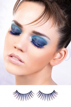 Baci Lingerie - Blue-Purple Deluxe Eyelashes - BE523