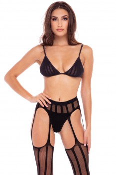Rene Rofe - Straight Up 3Pc Garter Set - RR7096