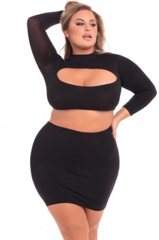 Pink Lipstick - Stop & Stare 2Pc Skirt Set - PL27036X