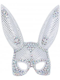 Fever - Fever Silver Jewel Bunny Mask - FV53043