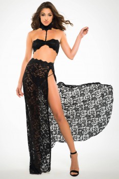 Allure Lingerie - Adore Freya See Through Me Bandeau Top, Skirt & G-String - AL-A1033