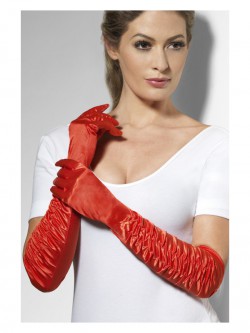 Fever - Temptress Gloves, Red - FV26345