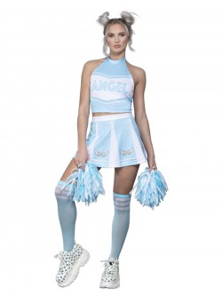 Fever - Fever Angel Cheerleader Costume, Blue - FV52170