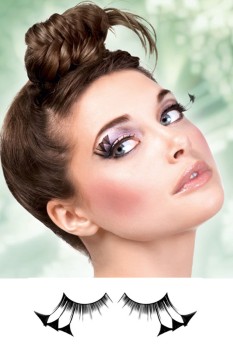 Baci Lingerie - Black Feather Eyelashes - BE604