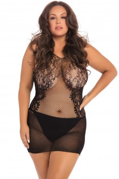 Rene Rofe - Lace Fantasy Mini Dress - RR7086X