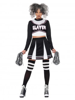 Fever - Fever Gothic Cheerleader Costume, Black - FV47572