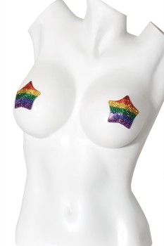 Coquette - Rhinestone Star Rainbow Pasty  - CQ7265