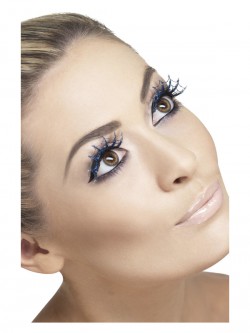 Fever - Eyelashes Spiderwebs with Glitter, Blue - FV23186