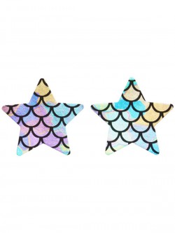 Fever - Fever Irridescent Mermaid Star Nipple Pasties - FV20789