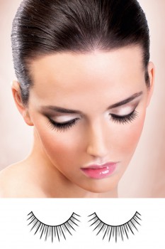 Baci Lingerie - Black Deluxe Eyelashes - BE659