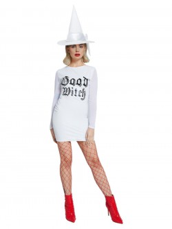 Fever - Fever Good Witch Costume, White - FV52180
