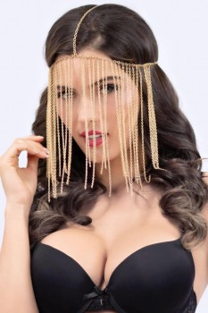 Seven Til Midnight - Chain Veil Headpiece - STM40174