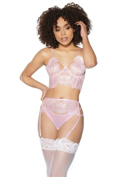 Coquette - Bra, Garter Belt, And Panty - CQ21505