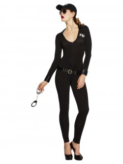 Fever - Fever FBI Flirt Costume, Black - FV31448