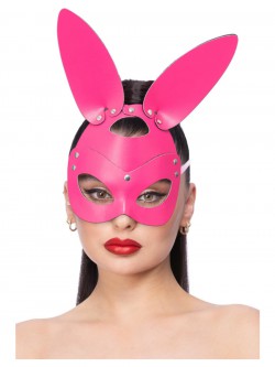 Fever - Fever Pink Mock Leather Rabbit Mask - FV53007