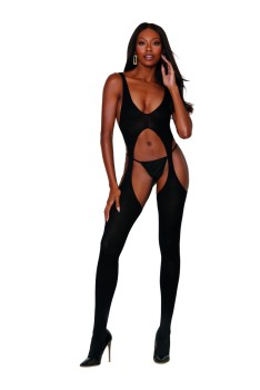 Dreamgirl - Women's Sheer Suspender Bodystocking - DG0031