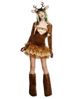 Fever - Fever Reindeer Costume, Tutu Dress, Brown - FV33868
