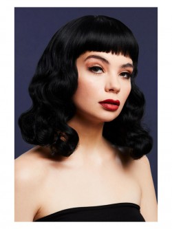 Fever - Fever Bettie Wig with Short Fringe, Black - FV72141