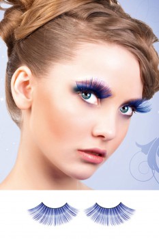Baci Lingerie - Blue Glitter Eyelashes - BE525