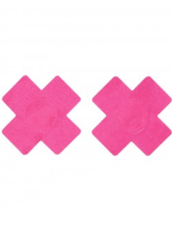 Fever - Fever Cross Nipple Pasties, Pink - FV20781