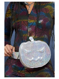 Fever - Fever Holographic Pumpkin Bum Bag, Silver - FV61156