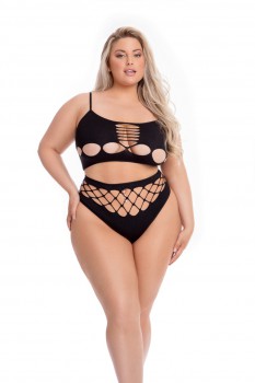 Pink Lipstick - Neon Dreams 2Pc Bra Set - PL23083X
