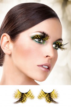 Baci Lingerie - Yellow Feather Eyelashes - BE627