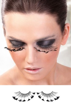 Baci Lingerie - Black Feather Eyelashes - BE608