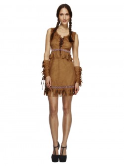 Fever - Fever Pocahontas Costume, Brown - FV32042
