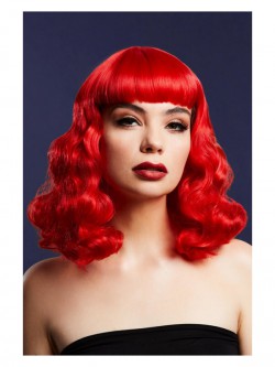 Fever - Fever Bettie Wig with Short Fringe, Red - FV72114