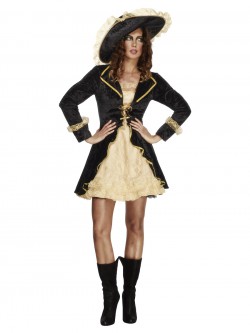 Fever - Fever Swashbuckler Costume, Black - FV27072